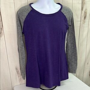 Boxercraft Purple and Gray Long Sleeve Tee
